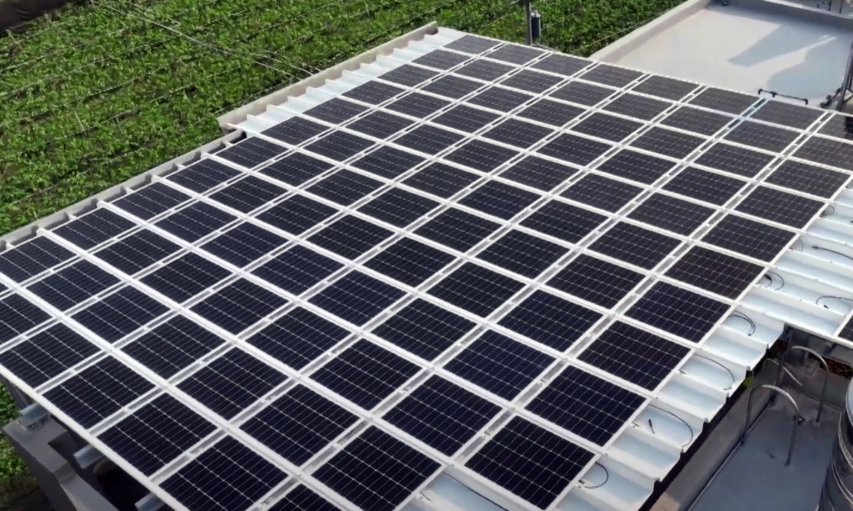 申博太陽城SunSteel光電浪板升級(jí)雙玻結(jié)構(gòu)，以提升機(jī)械負(fù)載強(qiáng)度及氣候耐候度，可廣泛運(yùn)用于多元場(chǎng)域