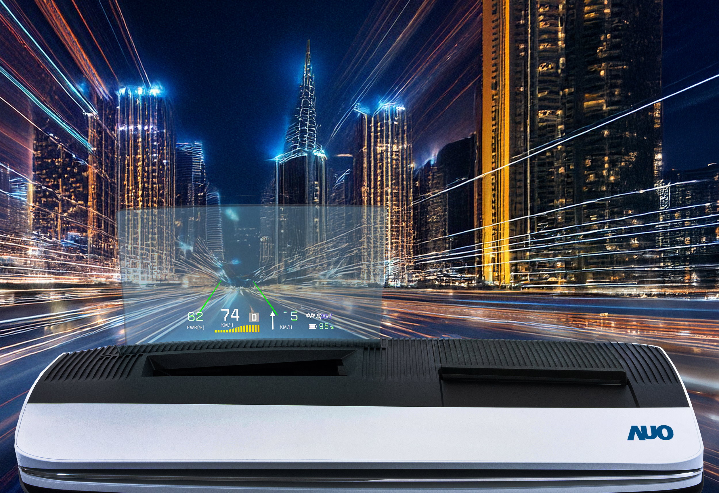 友達(dá)推出13吋Micro LED抬頭顯示器，提供高入眼亮度 、高色彩飽和度的顯示品質(zhì) ，在陽(yáng)光下或黑暗中都清晰可見(jiàn)，並利用Micro LED模組體積小的優(yōu)勢(shì)  ，解決車用空間有限的痛點(diǎn)